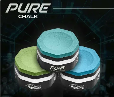PREDATOR High Quality Pool Chalk 3 Colors Combo Set Individual Pack Low-Dust OEM Service