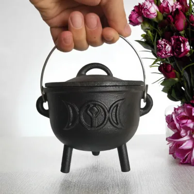 Witch Burning Pot Cast Iron South Africa Three Legs Ritual Props 480ml