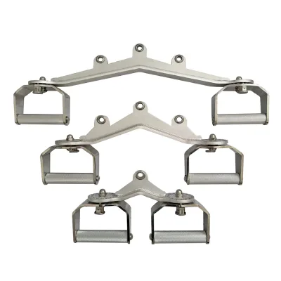 New Arrivals Aluminum Alloy 3 Holes Pulldown Grip Handle Freely Rotated 360° Gym Attachments