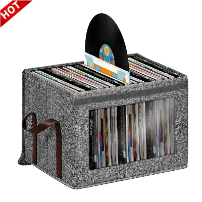 OEM Foldable Transparent Vinyl Record Storage Box Home Organizer Multifunction Design 20-35L Capacity Rectangle PC Plastic China