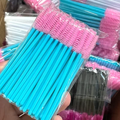 Fadvan Eyelash Spoolie Brush Pinsel Lash Brush Private Label Makeup Mascara Wands Disposable Eyelash Brush Brow and Lash Comb