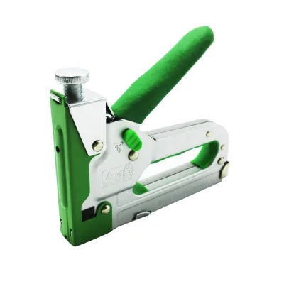 Hot Sale Multi Functional 3 Way Nails Wood Frame Stapler GS Hand Manual Metal Staple Gun 3 in 1 with Lock Button