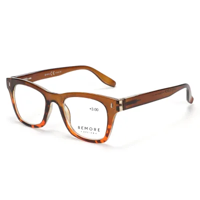 Bemore Fashion Design Colorful Plastic Oversized Frame Reading Glasses Cheap