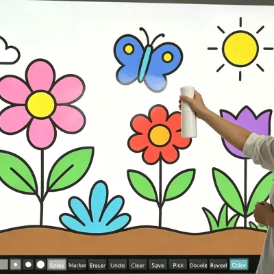 AR Interactive Graffiti Wall Game a High-precision, Touch-enabled Virtual Interactive Projection Wall for Artistic Graffiti