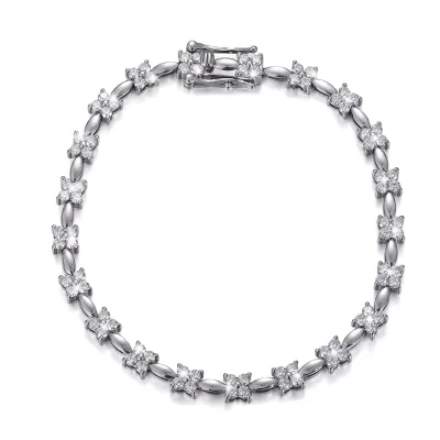 Charms Bracelet Best Selling Women's 925 Sterling Silver Classic Bangles for Gift or Wedding
