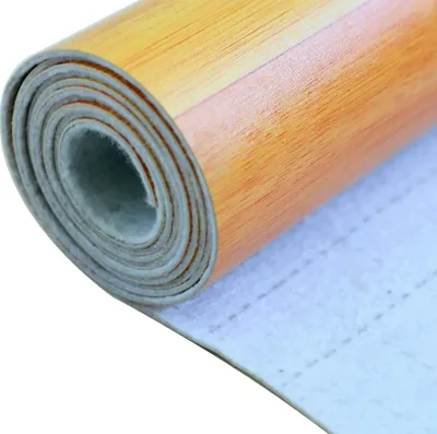 Can Be Customized Pvc Plastic Office Shopping Malls Wear-resistant Plastic Floor Waterproof Coil Wood Flooring Pattern Glue 2.0