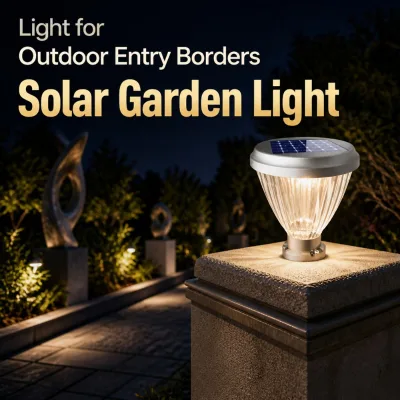 Modern Electric IP65 LED Outdoor Pillar Lights Remote Control High CRI 90 Wide Color Temp Range for Villa Courtyard Path