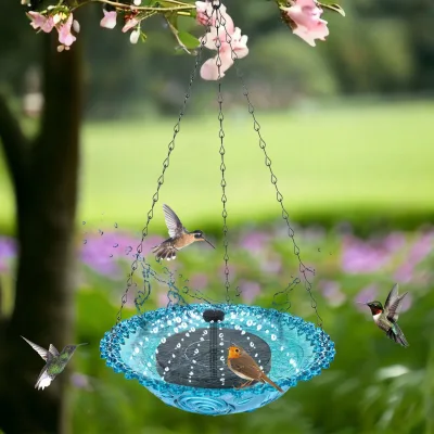 Hanging Bird Bath Hanging Feeder Garden Bird Bat Feeder Plate Hanging Bird Water or Hanging Baths for Outdoors