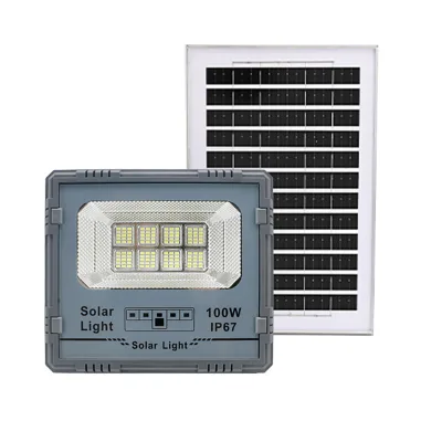 Multifunctional Emergency Ultra Brightness Rechargeable Building LED Lighting Fixture Remote Solar Power Flood Light Outdoor