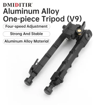 Factory direct supply tactical V9 tripod rotatable and tiltable metal telescopic two-legged stand