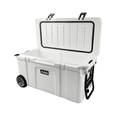 70qt Long Time Outdoor Fishing Use Roto-mold Cooler Box With Wheel