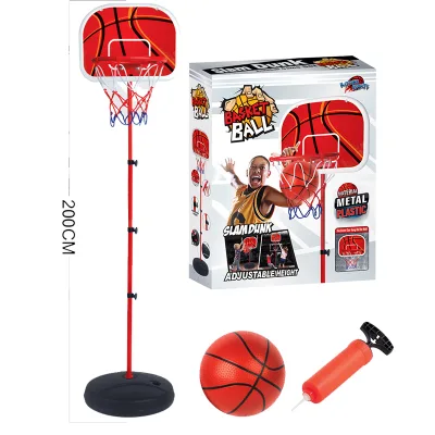 Popular Sport Toys Set Portable 2 Meters Adjustable Basketball Stand Indoor Outdoor Activity Kds Basketball Toys