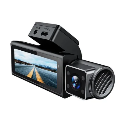 3 Camera +2K+1080p +1080p Car Dvr Wifi Gps Logger Night Dual Lens Dash Cam With Rearview Lens 3 Car Camcorder