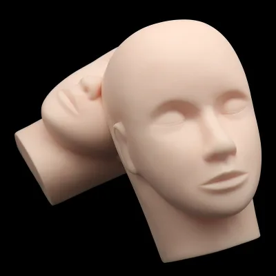 Bolin Model Head Dummy Head Silicone Eye Closing Head Model