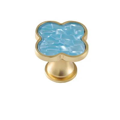 Nordic Creative 5-Color Solid Zinc Alloy Flower Petal Pulls for Cabinets Dressers Bedrooms-for Kitchens and Bathrooms