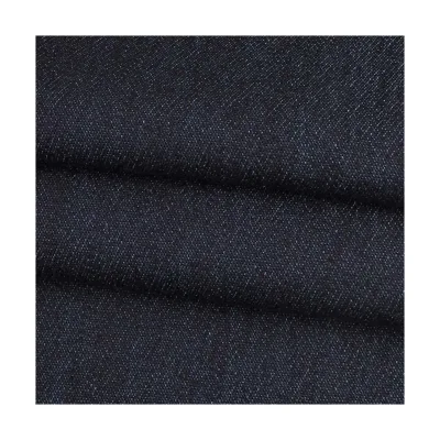 GP4618D GOTS OCS Organic Cotton Recycled Polyester Large Terry High-stretch Denim Fabric Wholesale Price
