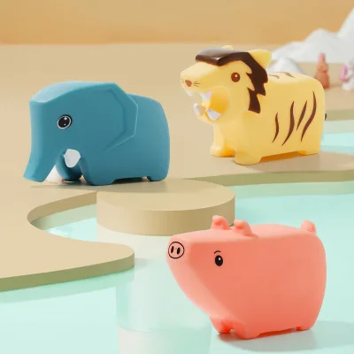 3pack Vinyl Spray Cartoon Animal Bath Toy Animals Bath Squirters Toy Set for Toddler Bathtub Squirter Toys