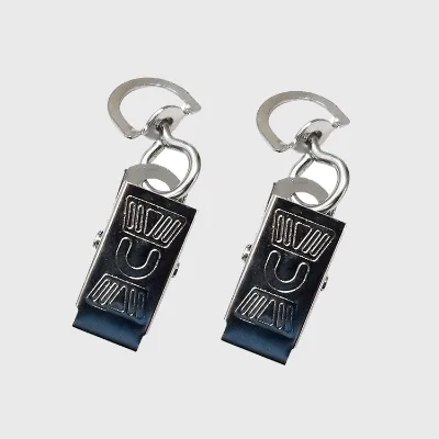 Foshan Factory Wholesale Metal Bulldog Clip Hook Lanyard Multi-function Document Clip Advanced Badge Bracket Hanging Buckle