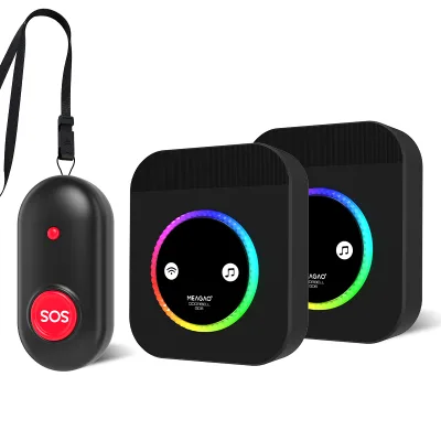 Model H-2G06-BB Elderly Caller Colorful Touch Doorbell 4 Level Volime Specially Designed for Residential Homes