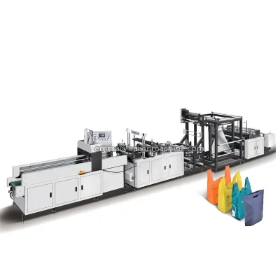 High Speed Automatic Biodegradable Cloth Packing Carry Bag Making Machine