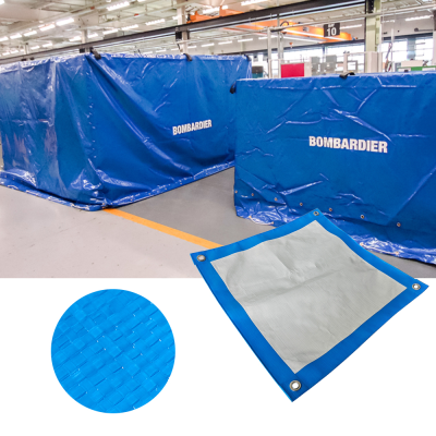 Customized Cheap Black Tarp 6 by 10 Tarp Blue in Roof Cover