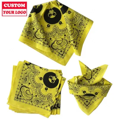 Custom All Over Print Logo Multifunctional Headwear Tube Head Scarf Men'S Bandana