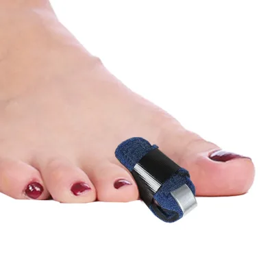 Crooked Hammer Toe Relieve Pain Adjustable Straps Fabric Aluminum Plate Toe/ Finger Straighteners shields Splint