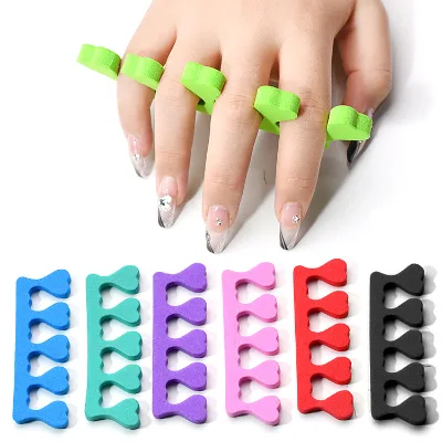 In-stock Wholesale Yiwu Splitter Heart-shaped Split-toe Insert Sponge Toe Separator EVA Toe Divider