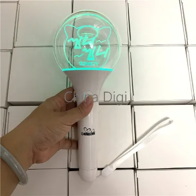 Wholesale Manufacturer Girl Decoration Acrylic Ball OEM Kpop Light Stick Idols Party Lightsticks K-pop