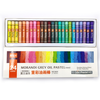 Kids' Art Drawing Bright Thick Color Water Soluble Morandi Grey Oil Pastel
