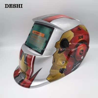 Welding Helmet DIN9-13 Solar Powered Auto Darkening Welding Job Tig Mig Arc Weld protection Face OEM Multiple Pattern Stickers