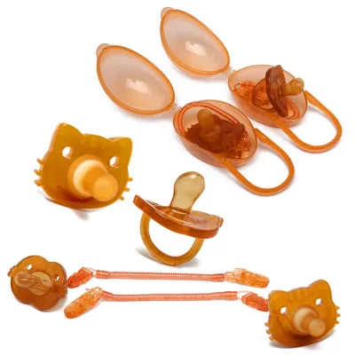 Baby Pacifier Super Soft Sleeping Nano Silver Ann Training Molar Stick Dental Glue Nipple Rubber Appliance