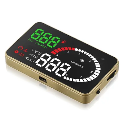 Electric Vehicle Digital Rpm Obd2 Gauge X6 Hud Speedometer Heads up Display in Mirror