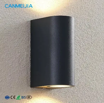 New Design Exterior Linear Cube Cylinder Light GU10 Led Porch Lights Outdoor Waterproof Wall Lamp for Home Villa Corridor Decor