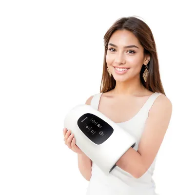 New Product2024 Intelligent LCD Display Hand Massager Rechargeable 3D Airbag Kneading Massage 15mins Timed Finger Wrist Massager