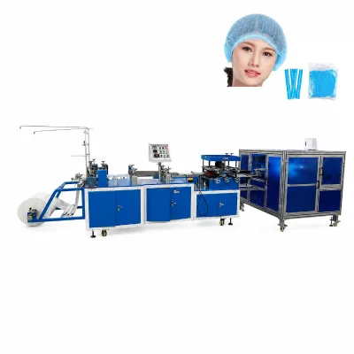 CE Certified High Speed Ultrasonic Nonwoven Tie-on Disposable Surgical Cap with Laces Making Machine