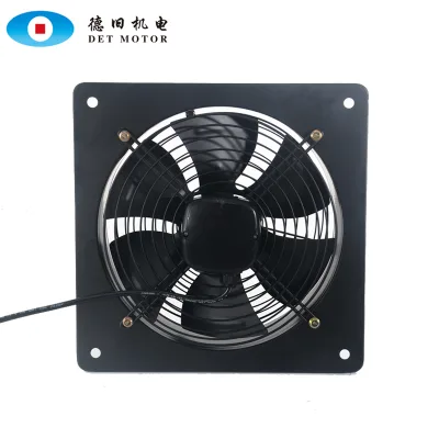 200mm 220v Square-plate Manufacturer Hot Industrial Fan Kitchen Exhaust Fan High Temperature Fan