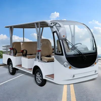 8 Seater Electric Sightseeing Vehicle Factory Direct Custom Shuttle Cart for Resort Hotel Park Community Tourist Attraction