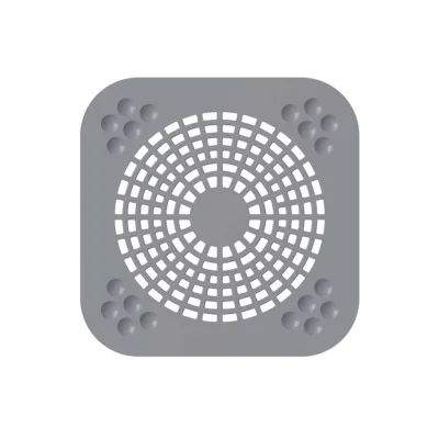 Modern Hotel Silicone Square Floor Drain Filter Anti-Hair Cover for Bathroom Toilet Bathtub & Washbasin