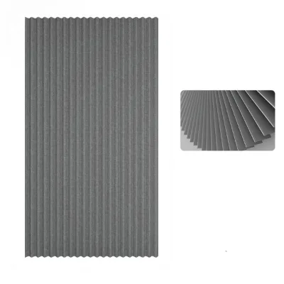 Bathroom Foldable Shower Curtain Set Magnetic Waterproof Polyester Material Gray Shower Curtains