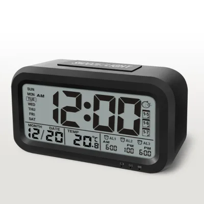 Novelty Digital LCD Alarm Clock for Kids Snooze Quartz Movement Electronic Type