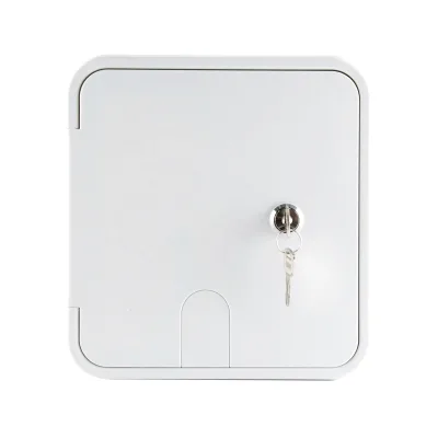 6-7/8" H X 6-3/8"W RV Locking Electrical Cable Hatch, Rectangle Electrical Power Cord Access Door