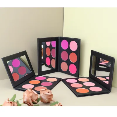 Wholesale 6 Color Blush Palette Lightweight Matte Shimmer Powder Mineral Single Blush DIY Makeup Palette
