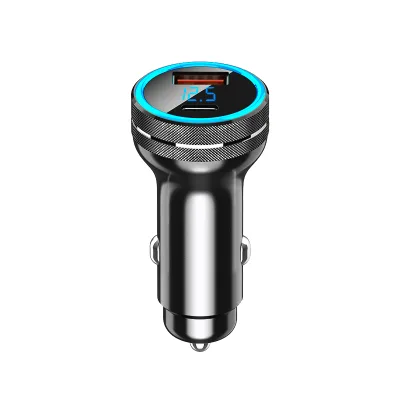 New Design Car Bluetooth Fm Transmitter Car Charger Mp3 Handsfree Bluetooth Car Kit Phone Music Usb Radio Version Aluminium Cell