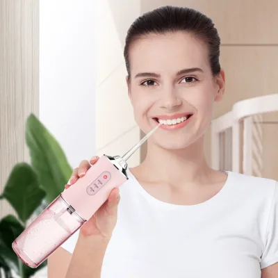 2024 New Wireless Charing Inductive Charging Base Ipx7 Waterproof Cordless Teeth Cleaner Water Flosser Oral Irrigator