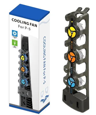 AOLION WGPS500109 PS5 RGB Cooling Fan Adjustable Speed Side-Mounted Radiator Heat Dissipation Console Game Accessories