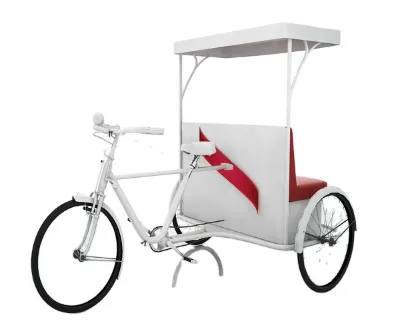 Customized Open Body Three Wheeled Human Powered Rickshaw Tricycle for Beer Delivery
