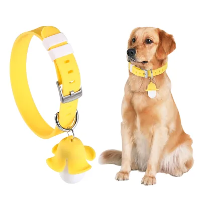 SY2025 Hot Selling USB Rechargeable Banana Shape Luminous Light Brightening Sounding Pet Dog Silicone Collar