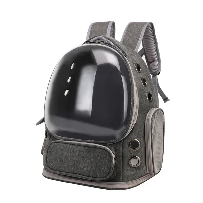 OEM/ODM Outdoor Large Space Portable Shoulder Breathable Anti-Theft Oxford+APC Capsule Pet Bag Cat Bubble Backpack