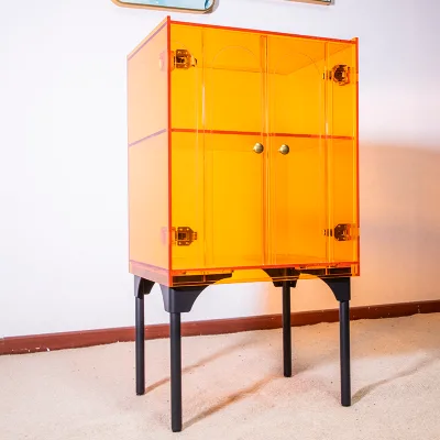 Fashion Items Customizable Furniture Living Room Acrylic Storage Furniture Plexiglass Clothes Storage Cabinet